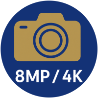 Alta Resolução 8MP/4K